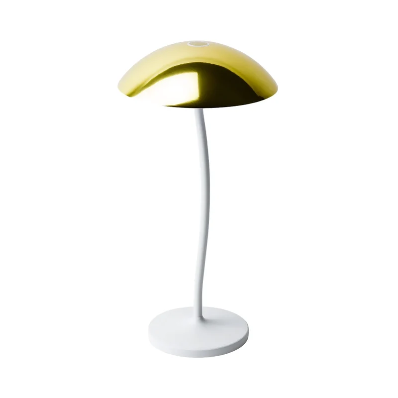 Lampada cordless ricaricabile STEM bianco/oro