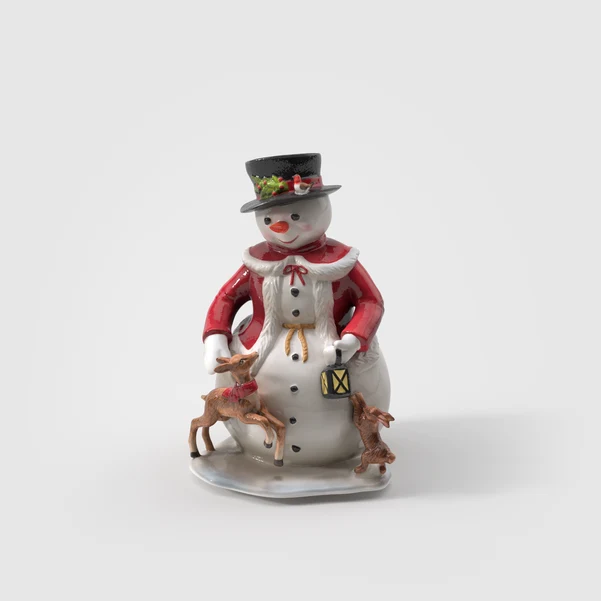 Christmas Toy's Statuetta Natale multicolore, 24 x 23 x 36 cm, porcellana