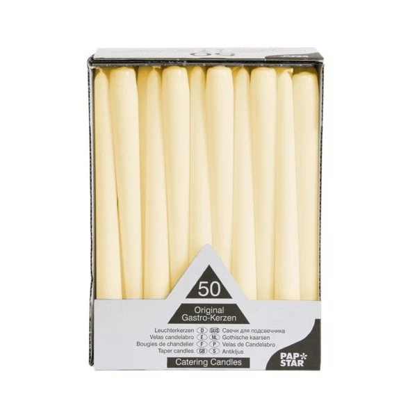 Candele gala cm.25 pz.50 avorio
