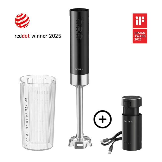 XTEND Frullatore a immersione senza filo, Starter set con batteria