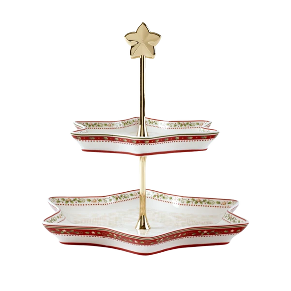 Winter Bakery Delight Alzata rossa, 27,5 x 24 cm