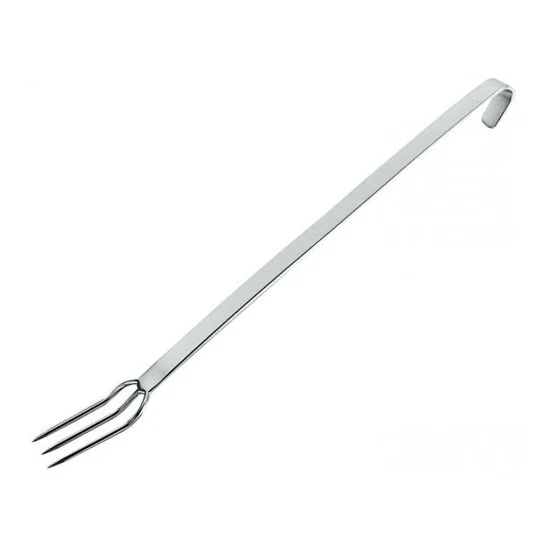 Forchettone inox unipezzo cm.70 con 3 punte paderno