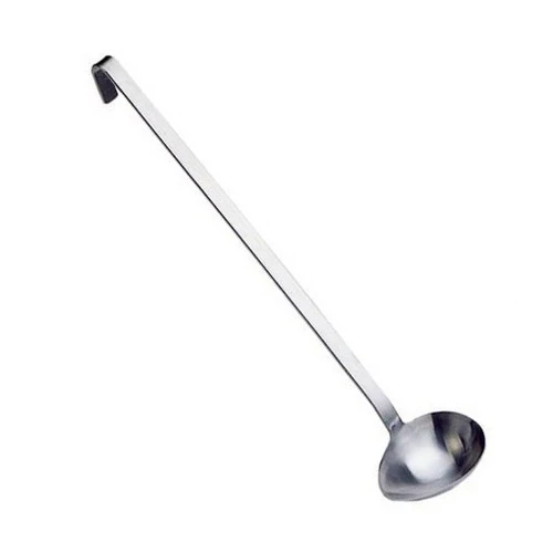 Cucchiaione inox unipezzo cm.38 obliquo per mancini