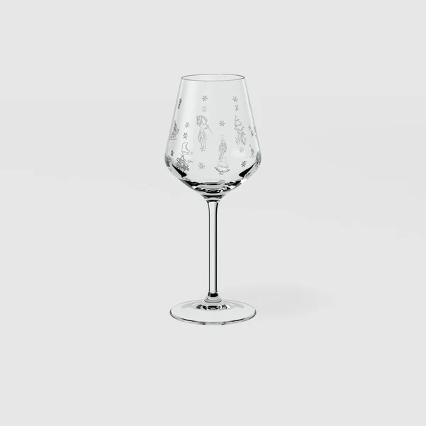 Toy's Delight Bicchiere da vino bianco trasparente, 120 ml - set da 2