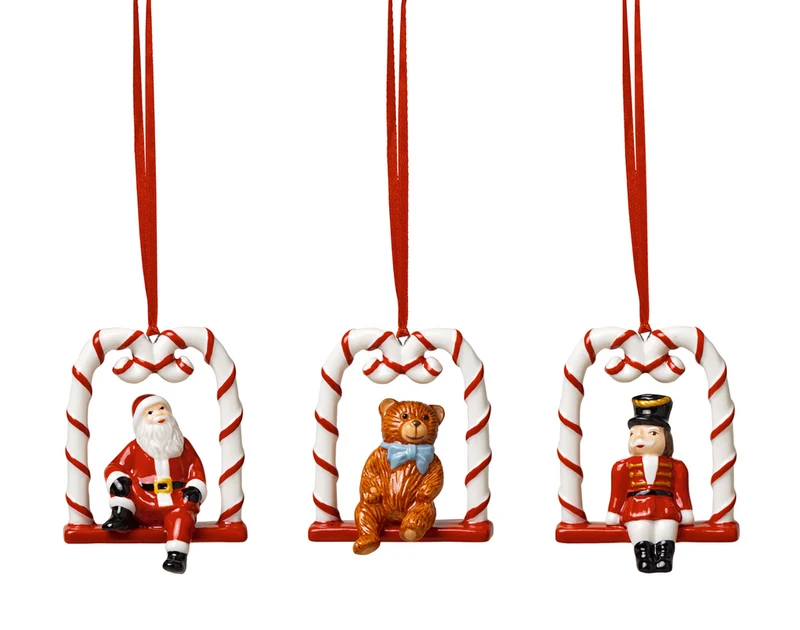 Villeroy & Boch - Nostalgic Ornaments Addobbi natalizi multicolore-set 3 pz