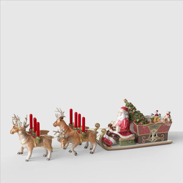 Christmas Toy's Carillon Natale multicolore, 70 x 22 x 21,5 cm, porcellana