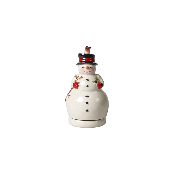 Nostalgic Melody Carillon Natale bianco, 8 x 8 x 15 cm