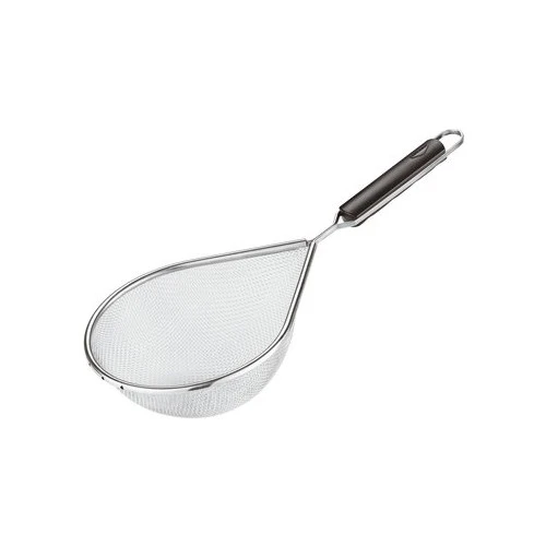 Colatutto inox cm.22x18 con manico abs