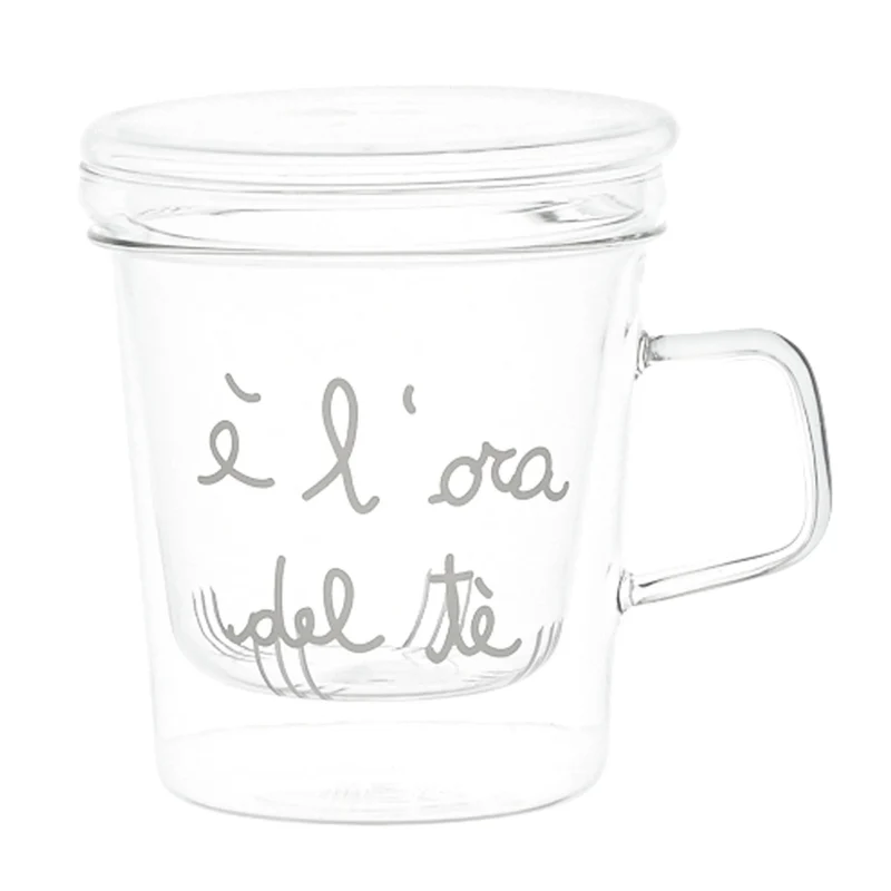 Mug con Infusore " E' l'Ora Del Tè " - 400 ML