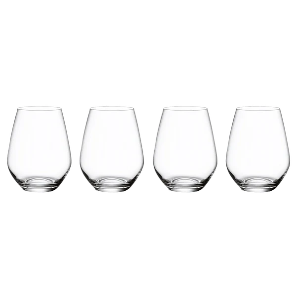 Ovid - set 4 bicchieri da acqua trasparente, 200 ml, cristallo
