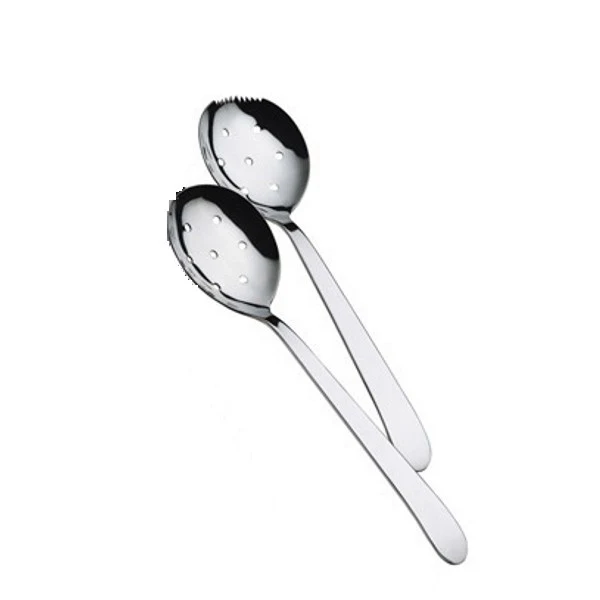 Cucchiaione inox multiuso cm.29 grand hotel forato dentato