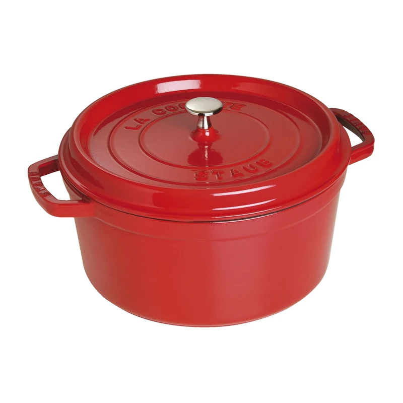 Cocotte rotonda - 30 cm, ciliegia