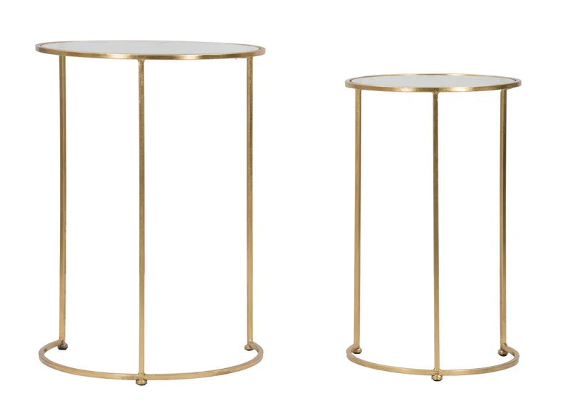 Tavolini Glam Simply: Eleganza e Versatilità in Coppia Ø 44,5 cm