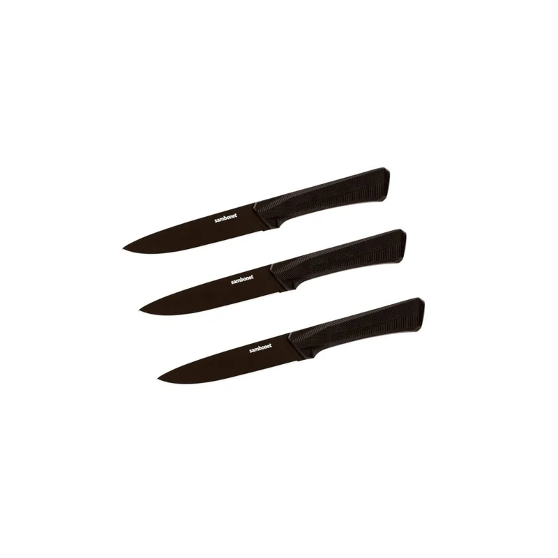 Sambonet Black Edge Set 3 Coltelli Bistecca