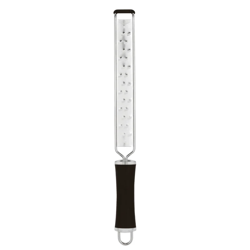 Grattugia con manico antiscivolo, Acciaio inox - 4,0 cm x 22,0 cm - h 38,5 cm