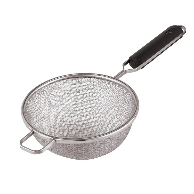 Colino inox con gancio e doppia rete ø cm.20
