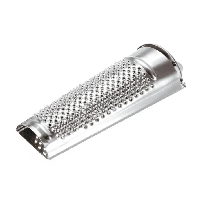 Grattugia inox noce moscata cm.4.5x14 rotonda
