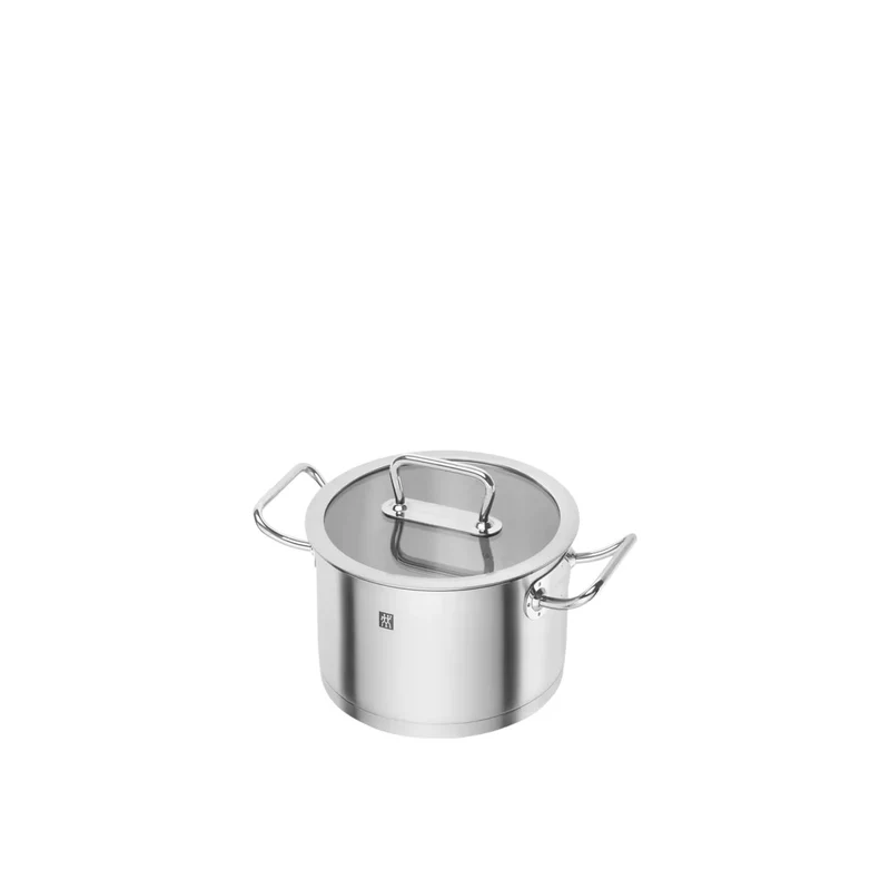 Pentola con Coperchio - 20 cm, 18/10 acciaio inossidabile