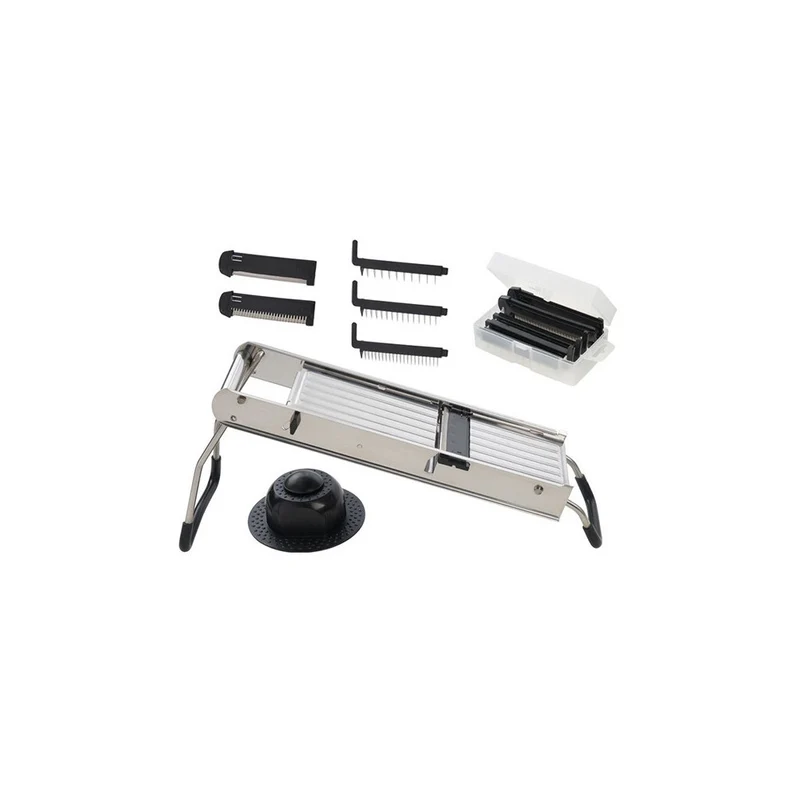 Mandolina inox affetta verdure 18/8 5 lame
