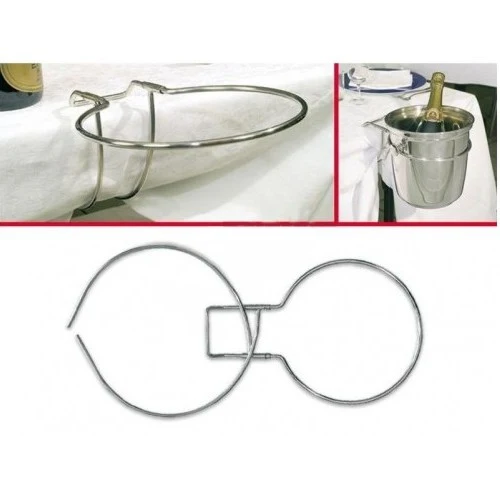 Portasecchiello inox tavolo ø cm.20 pieghevole