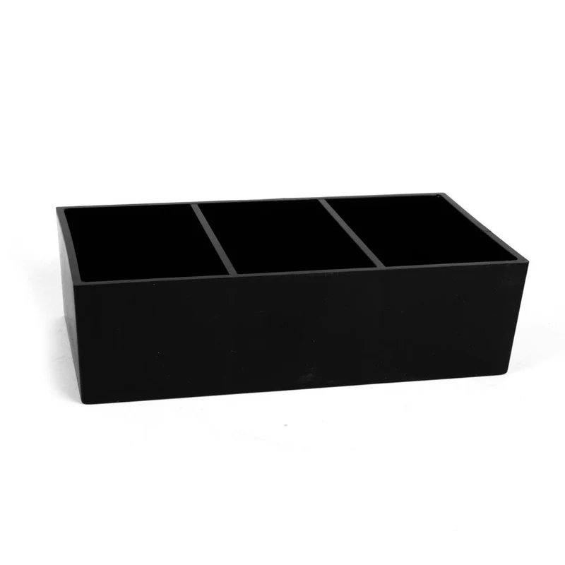 Portabustine plastica cm.16x9 h.5.5 con 3 scomparti grande