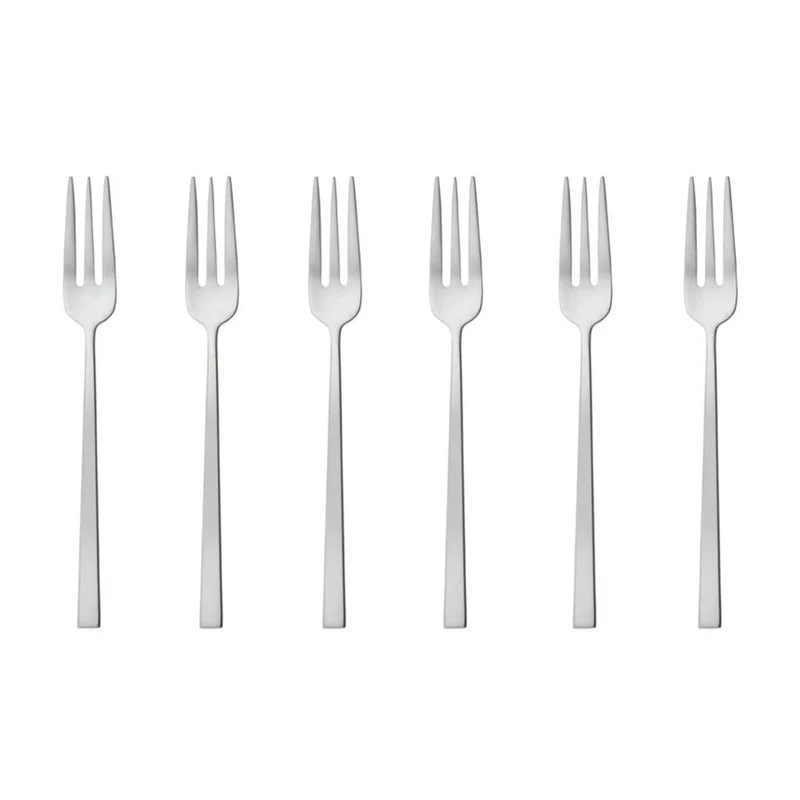 ROCK SET 6 Forchette Torta - Acciao Inox "Antique"