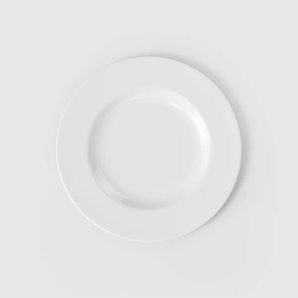 ROYAL Piatto piano - Bianco, Ø27,7 cm, Premium Bone Porcelain