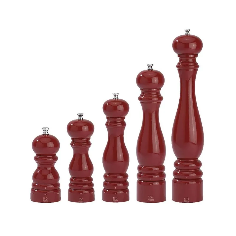 Macinapepe legno paris cm.12 pepe faggio laccato rosso peugeot