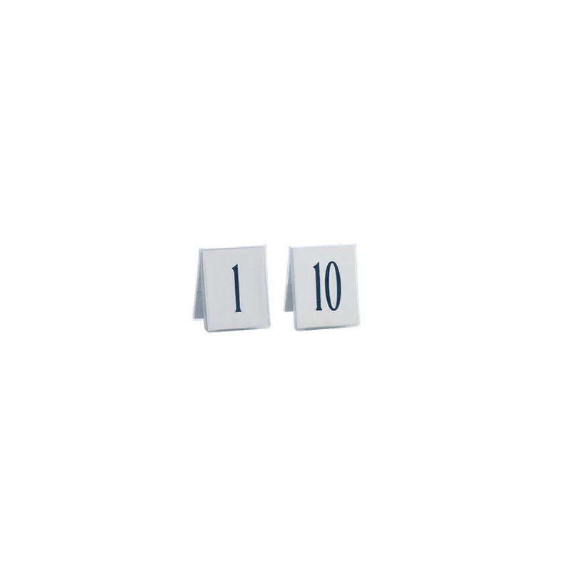 Numeri segnatavolo plastica da 1 a 10