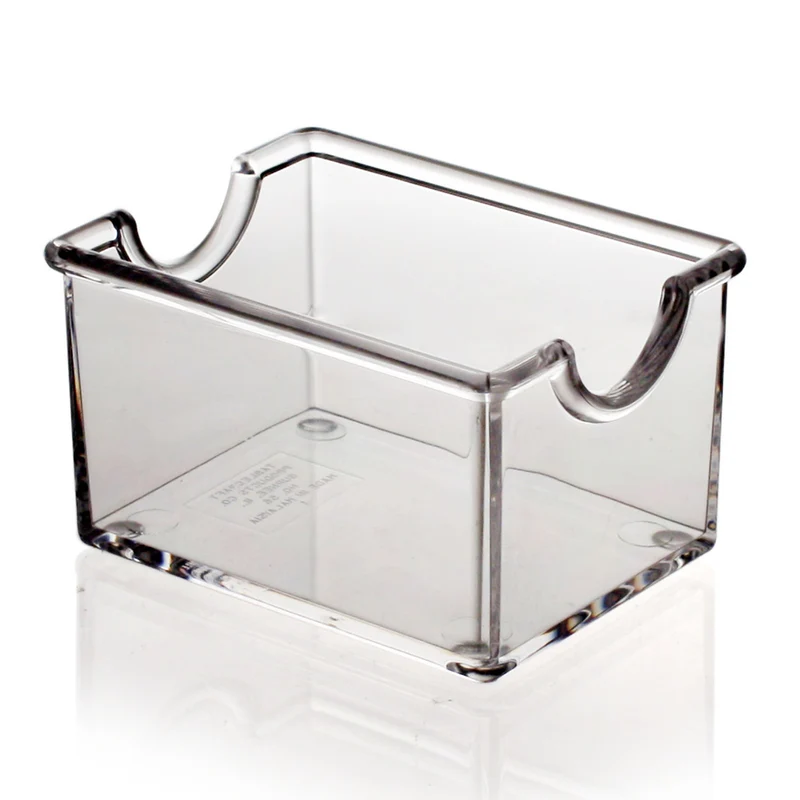 Portabustine plastica cm.8.5x6.5 h.5 trasparente