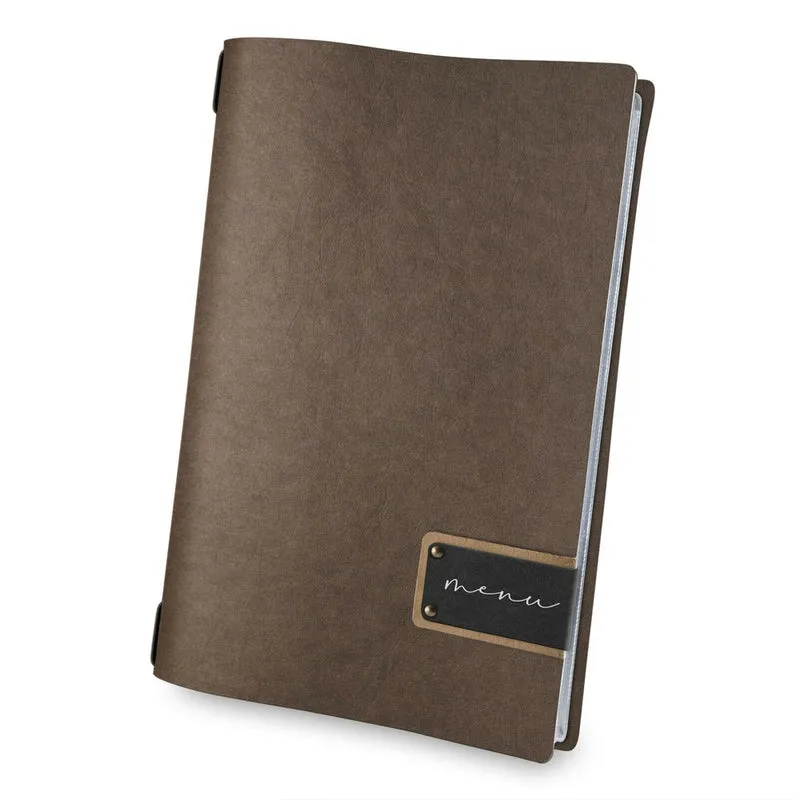 Portamenu' eco moda cm.23.2x31.8 marrone formato a4
