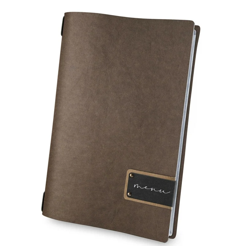 Portamenu' eco moda cm.17.3x31.8 marrone formato 4re