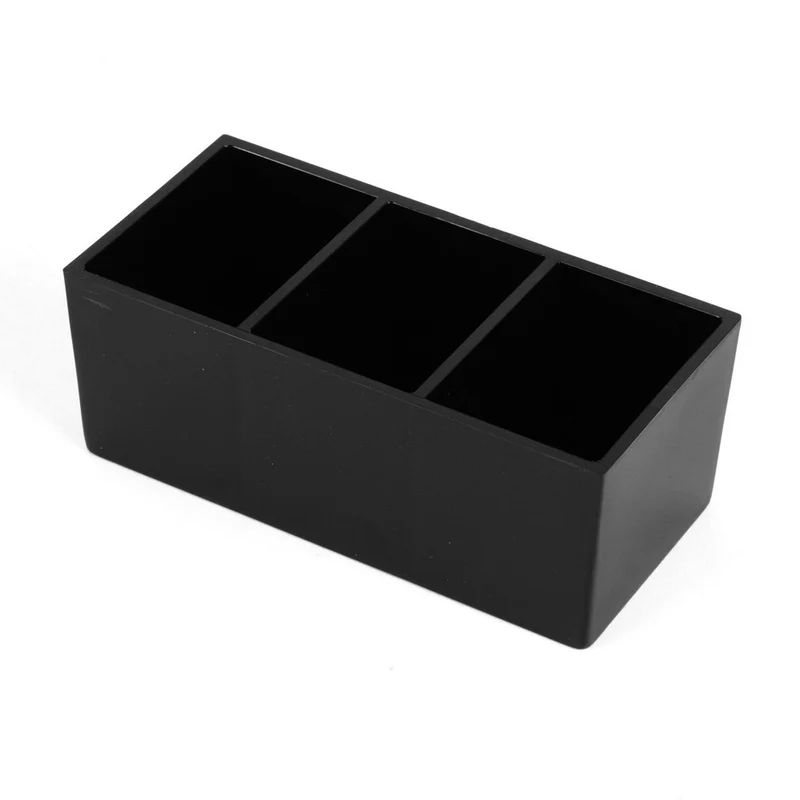 Portabustine plastica cm.13x6 h.5.5 con 3 scomparti piccolo