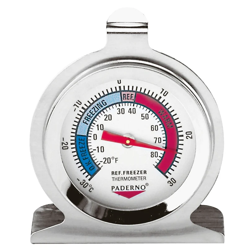 Termometro frigo/freezer inox rotondo -30 +30 °c