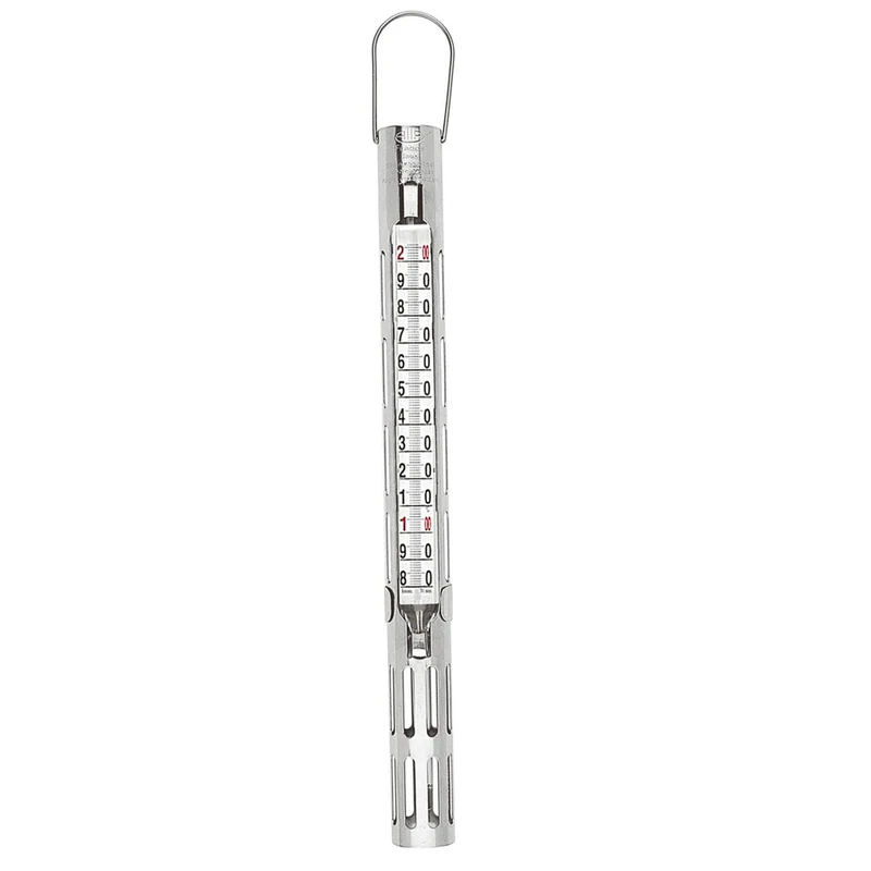 Termometro zucchero inox/vetro range +80+200°c