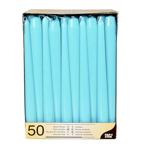 Candele gala cm.25 pz.50 azzurro