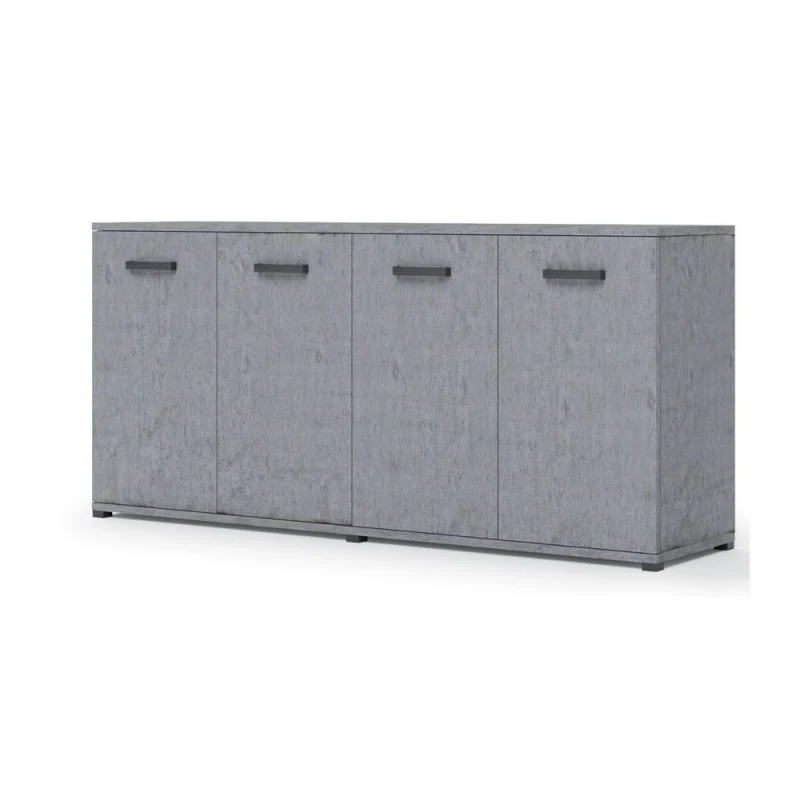 Multiuso Viareggio 180 cm 4 ante Cemento