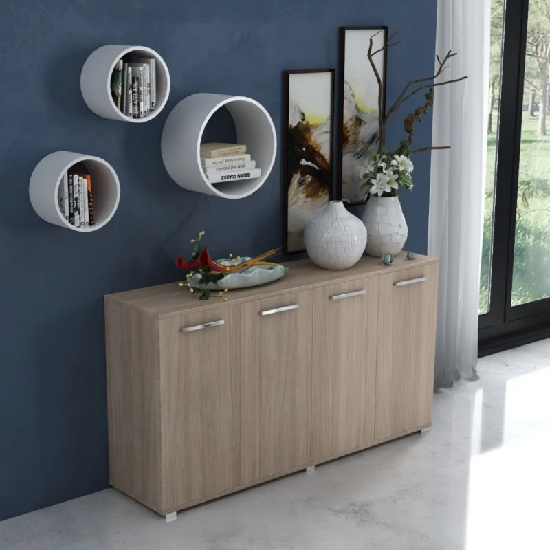 Multiuso Viareggio 180 cm 4 ante olmo