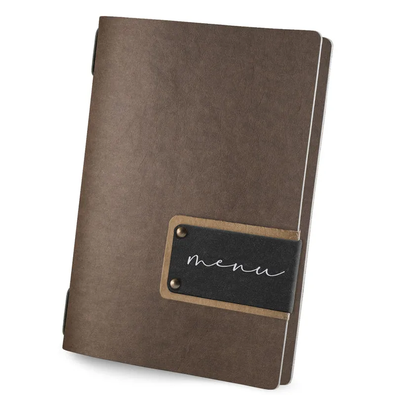 Portamenu' eco moda cm.16.5x23.1 marrone formato golfo