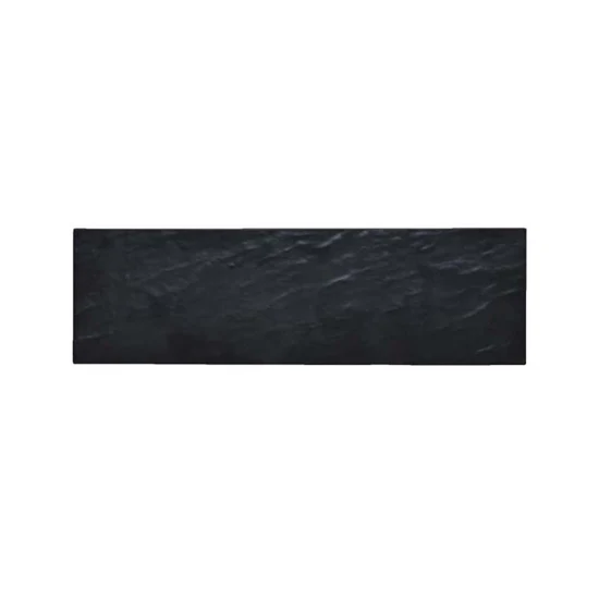 Vassoio melamina cm.53x16 nero effetto ardesia
