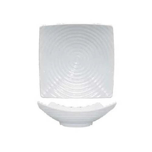 Coppa melamina quadrata con rilievo cm.40x40 h.13.5