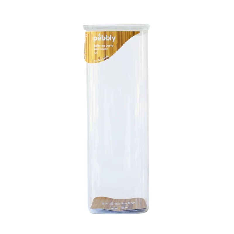 Contenitore di vetro quadrato - 2,2 L