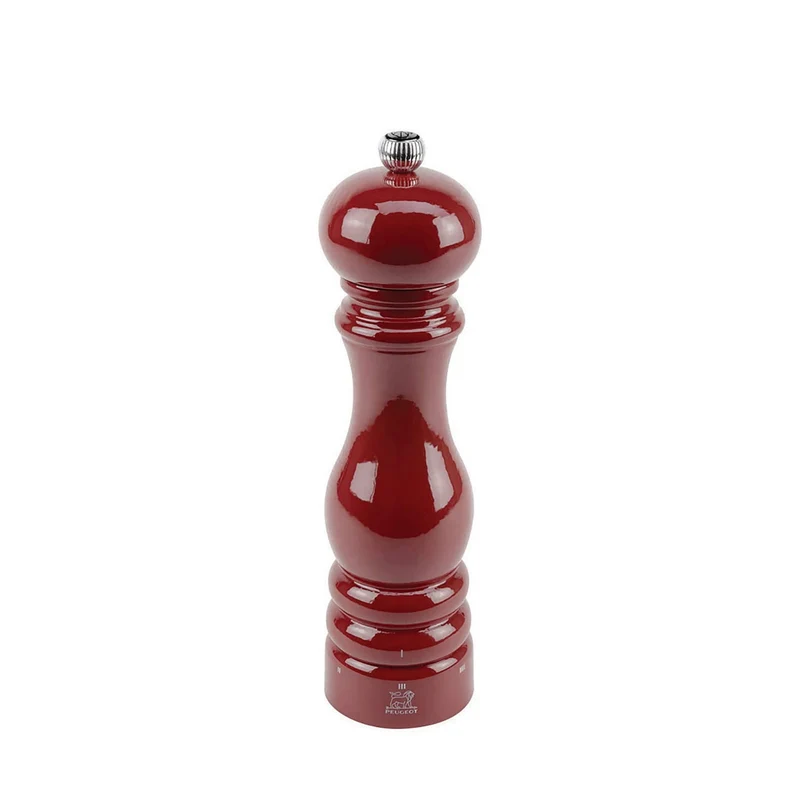 Macinapepe legno paris cm.22 pepe faggio laccato rosso peugeot