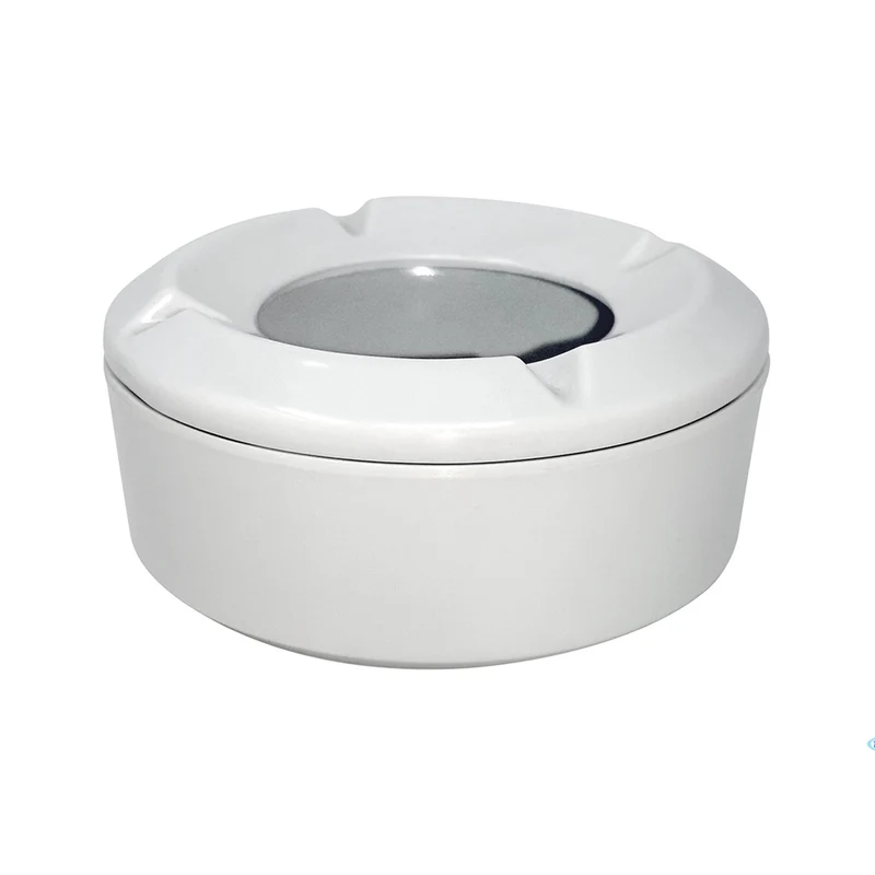 Posacenere plastica antivento cm.10 bianco