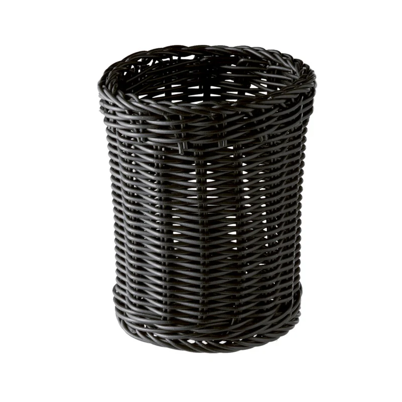 Portagrissini o posate in polipropilene ø cm.12 nero aps
