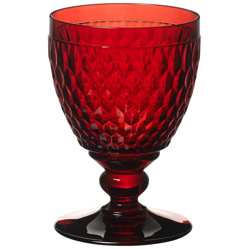 BOSTON Calice da acqua - Rosso, 250 ml, cristallo