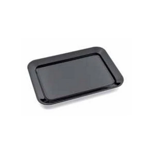Vassoio plastica/metacrilato cm.58x29 h.3 rettangolare nero