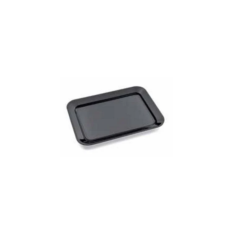 Vassoio plastica/metacrilato cm.35x30 h.3 rettangolare nero