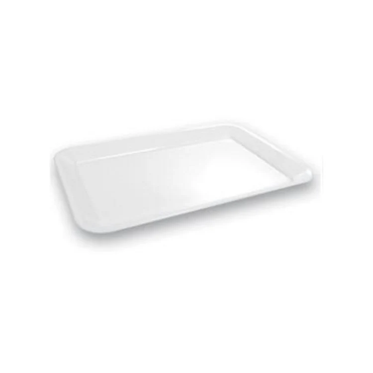 Vassoio plastica/metacrilato cm.43x32 h.3 rettangolare bianco