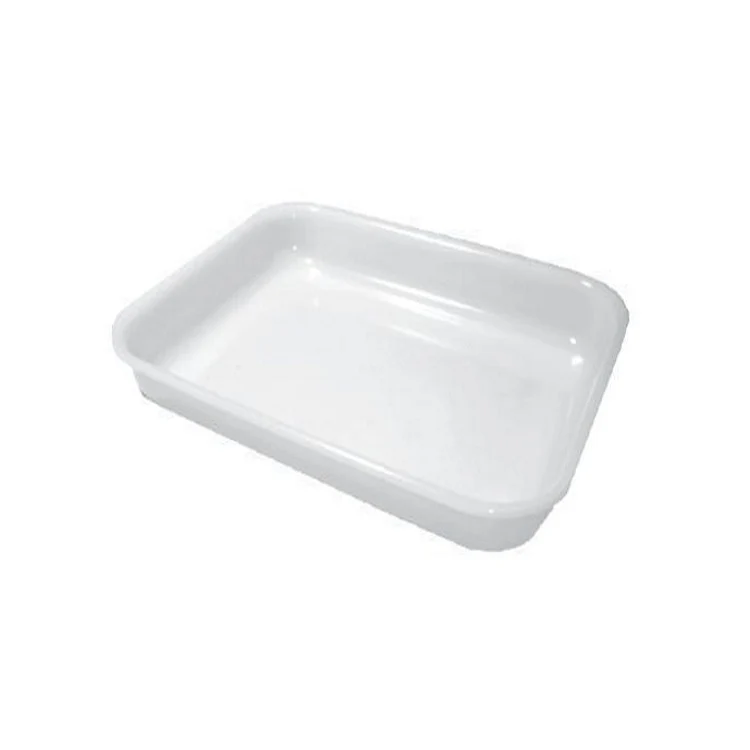 Vaschetta plastica/metacrilato cm.39x30 h.10 bianco